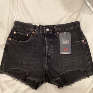 Levi's Women's Black Denim Jean Shorts